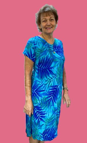 Dresses With Sleeves [sz:4xl Col:blue/green]