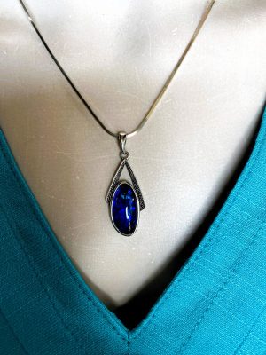 Opals Pendant A Grade Triplet In Stirling Silver Ss Chain